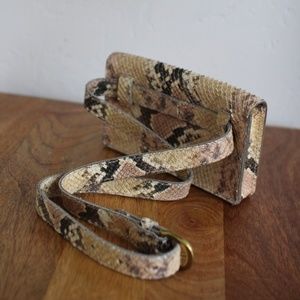 The Leather Belt Bag: Snake Embossed Edition